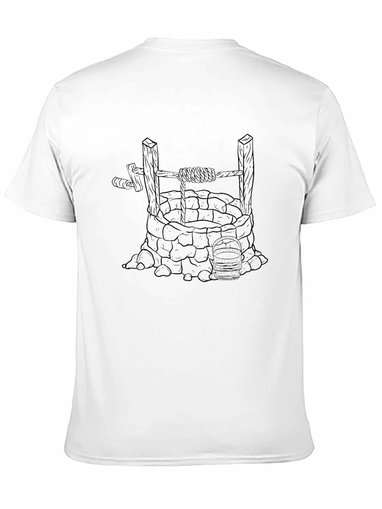 Black Well Graphic Tee - Black Cotton Blend view 11