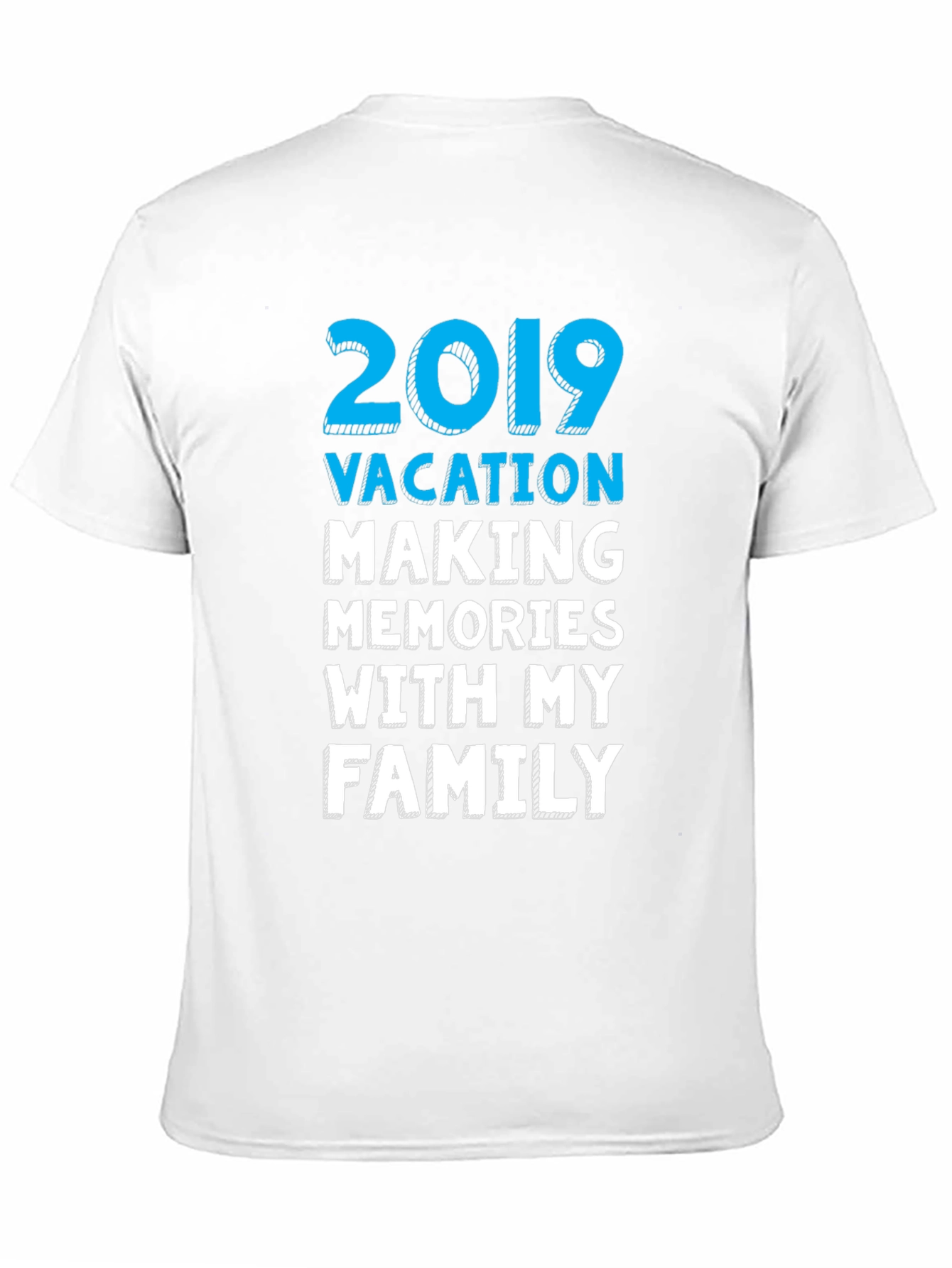 Black 2019 Vacation Family Memories T-Shirt view 11