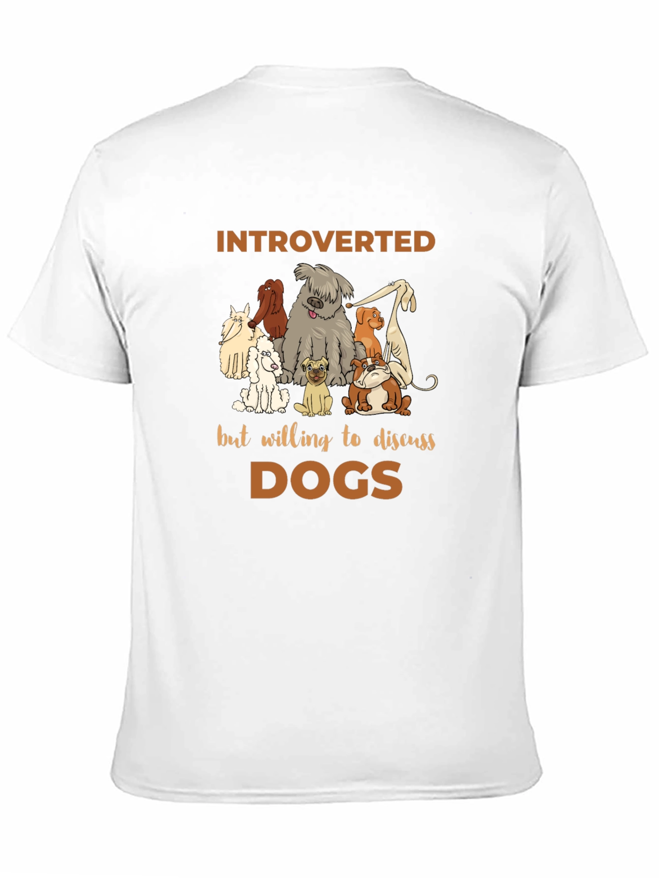 Black Introverted Dog Lover T-Shirt view 11