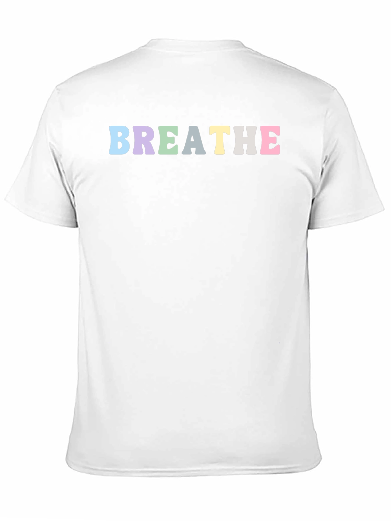 Black Breathe Graphic Tee - Relaxed Fit Cotton T-Shirt view 11