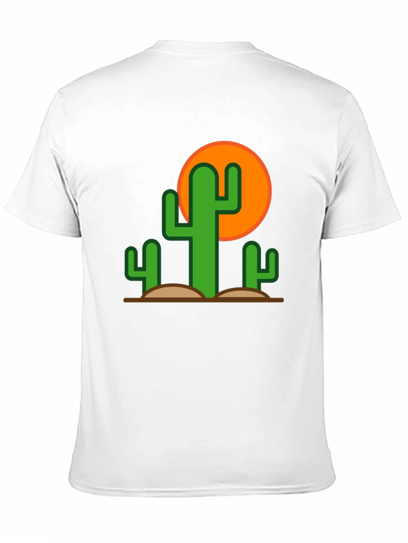 Black Desert Cactus Graphic Tee - Black Cotton T-Shirt view 11