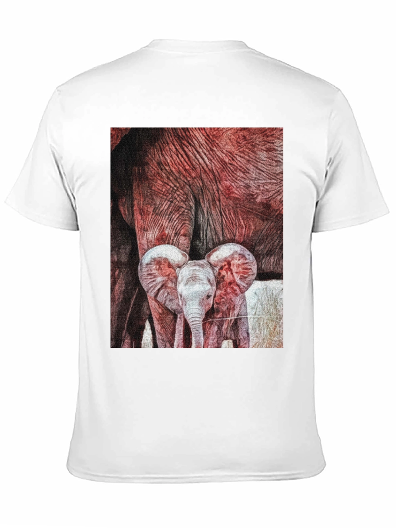 Black Elephant Family Graphic Tee view 11