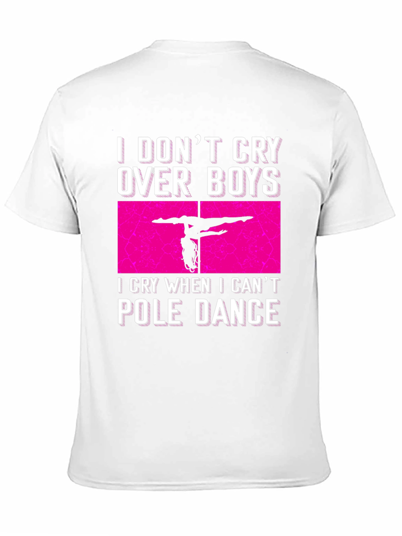 Black Pole Dance Graphic Tee - I Don't Cry Over Boys T-Shirt view 11