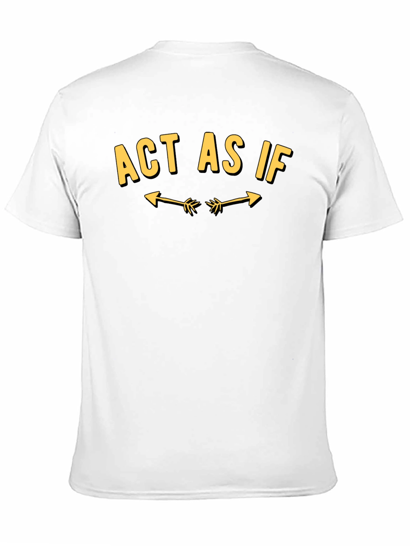 Black Act As If Graphic Tee - Trendy Statement T-Shirt view 11
