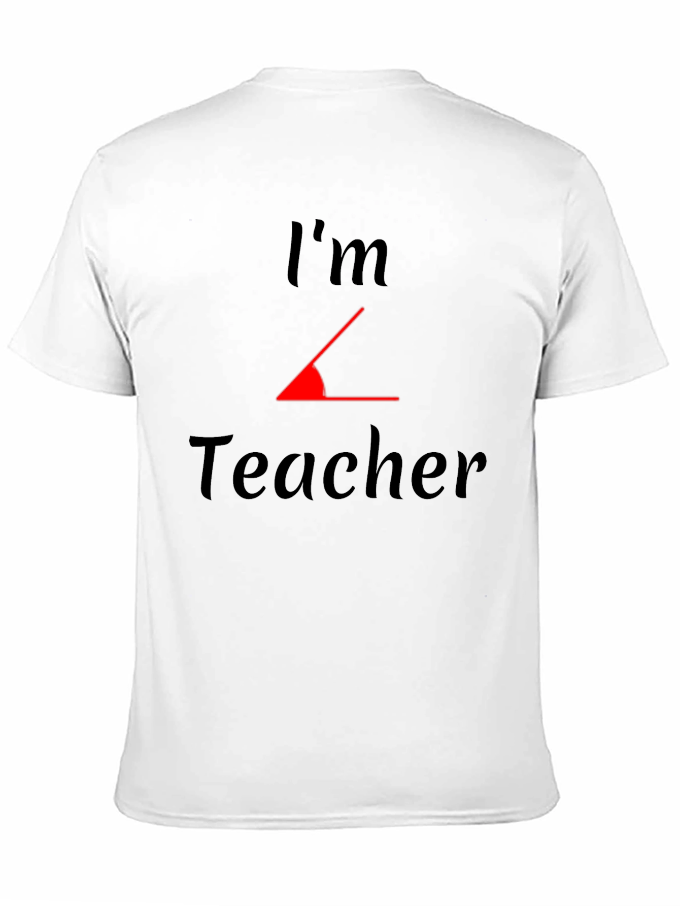 Black I'm Acute Teacher Black T-Shirt view 11