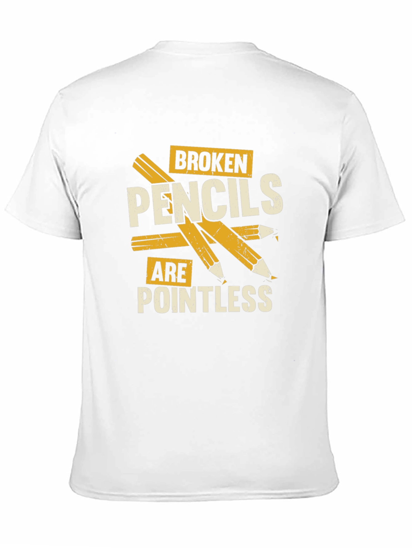 Black Broken Pencils T-Shirt - Pointless Graphic Tee view 11