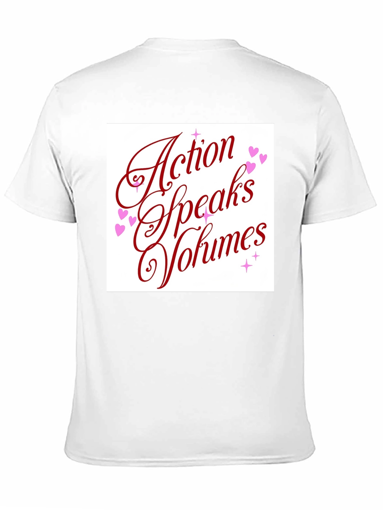 Black Action Speaks Volumes Graphic Tee - Unisex view 11
