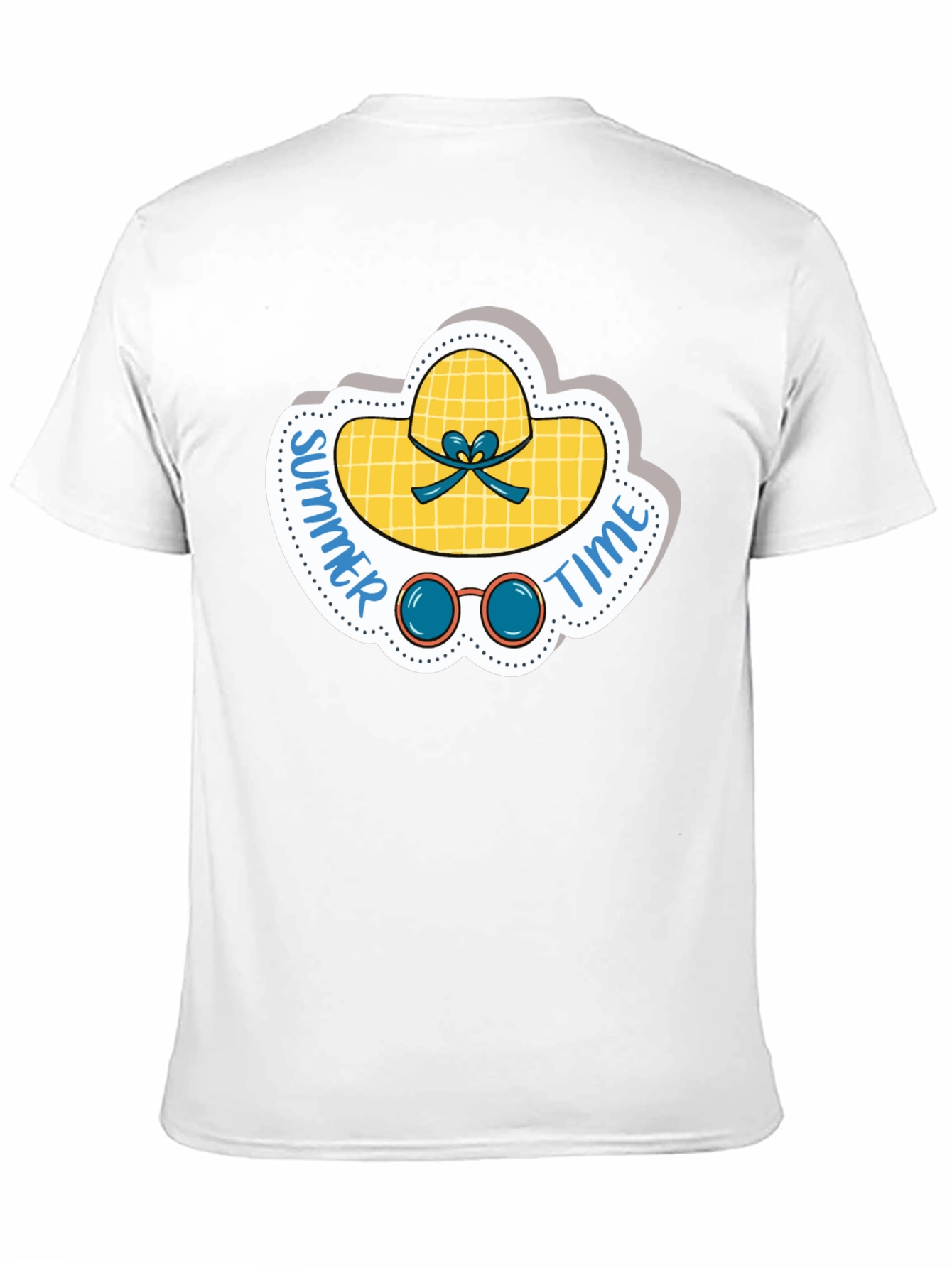 Black Summer Time Graphic Tee - Black Cotton Shirt view 11