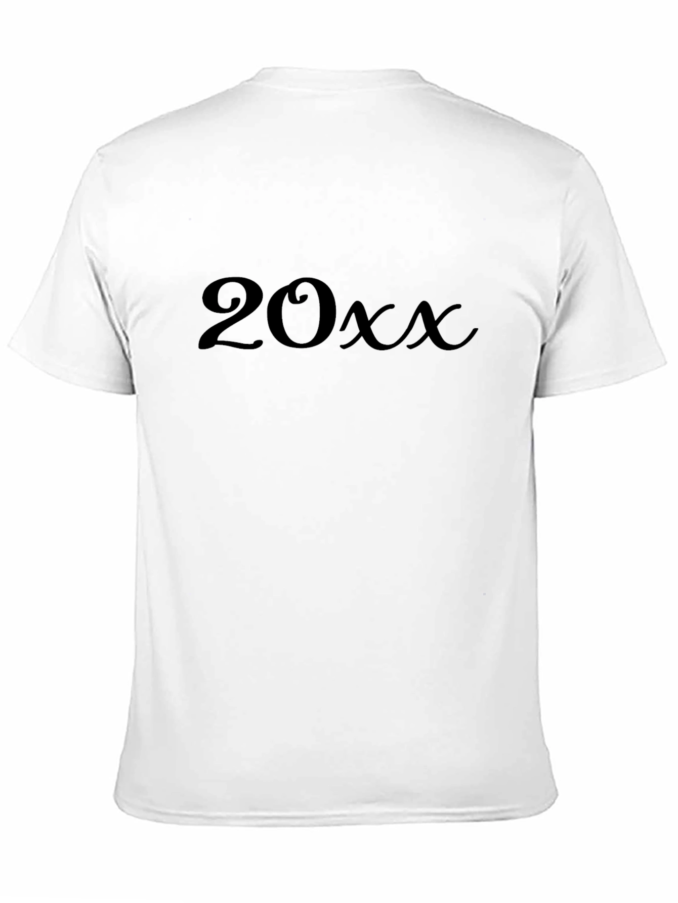 Black Men's Black T-Shirt - 20xx Design view 11