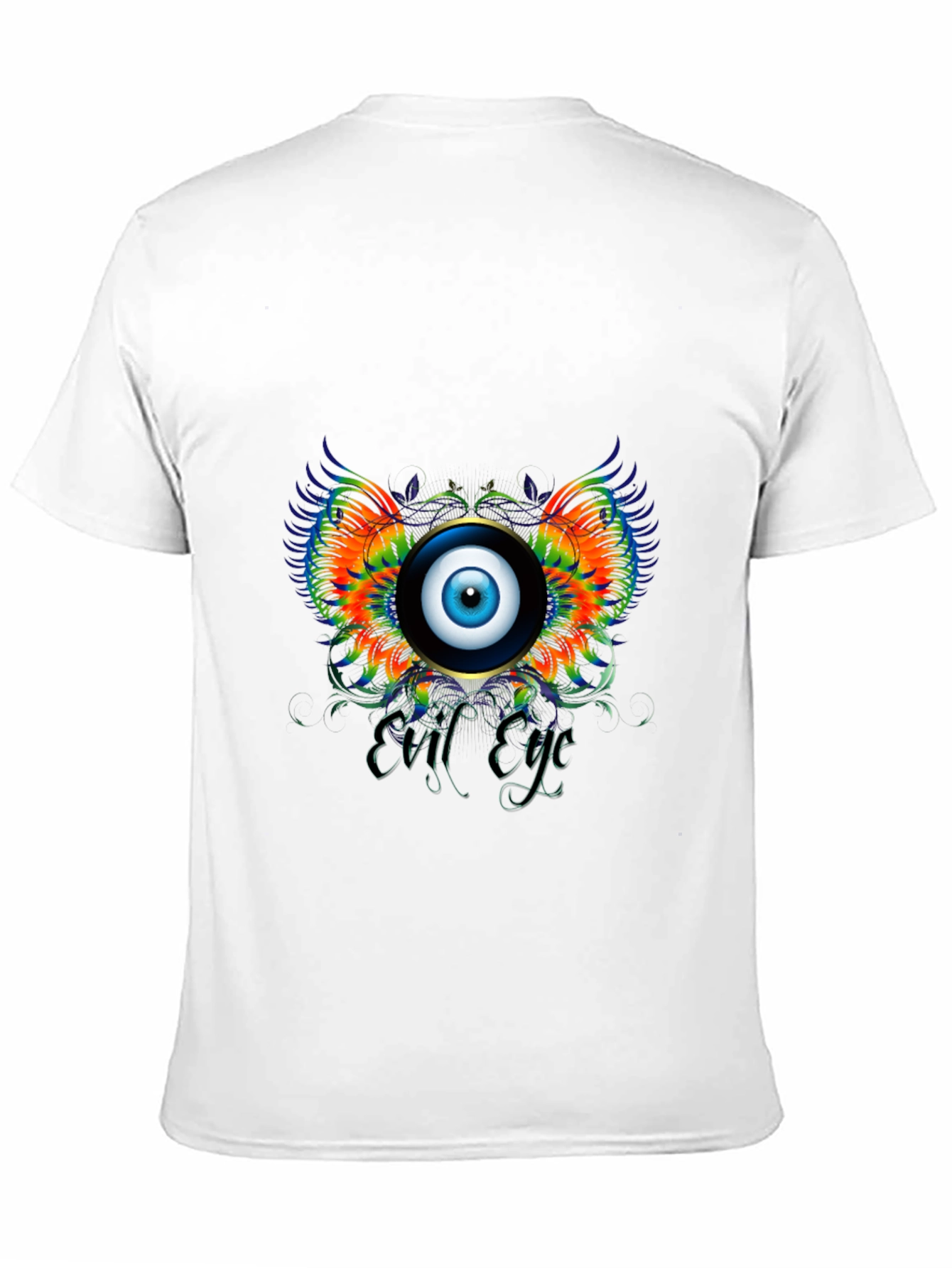 Black Evil Eye Graphic Print Black T-Shirt view 11