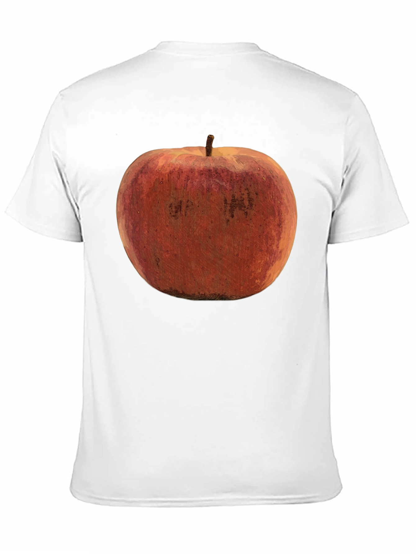 Black Apple Graphic Black T-Shirt view 11