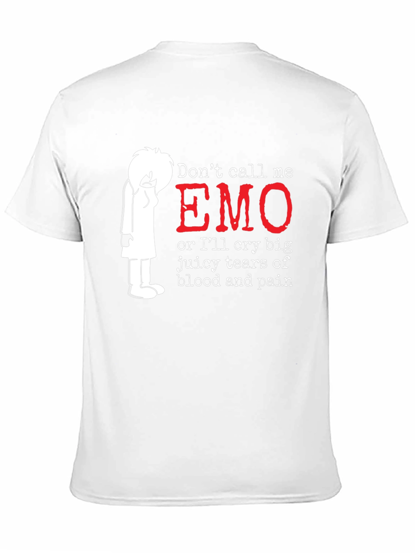 Black Emo T-Shirt: Don't Call Me Emo! view 11