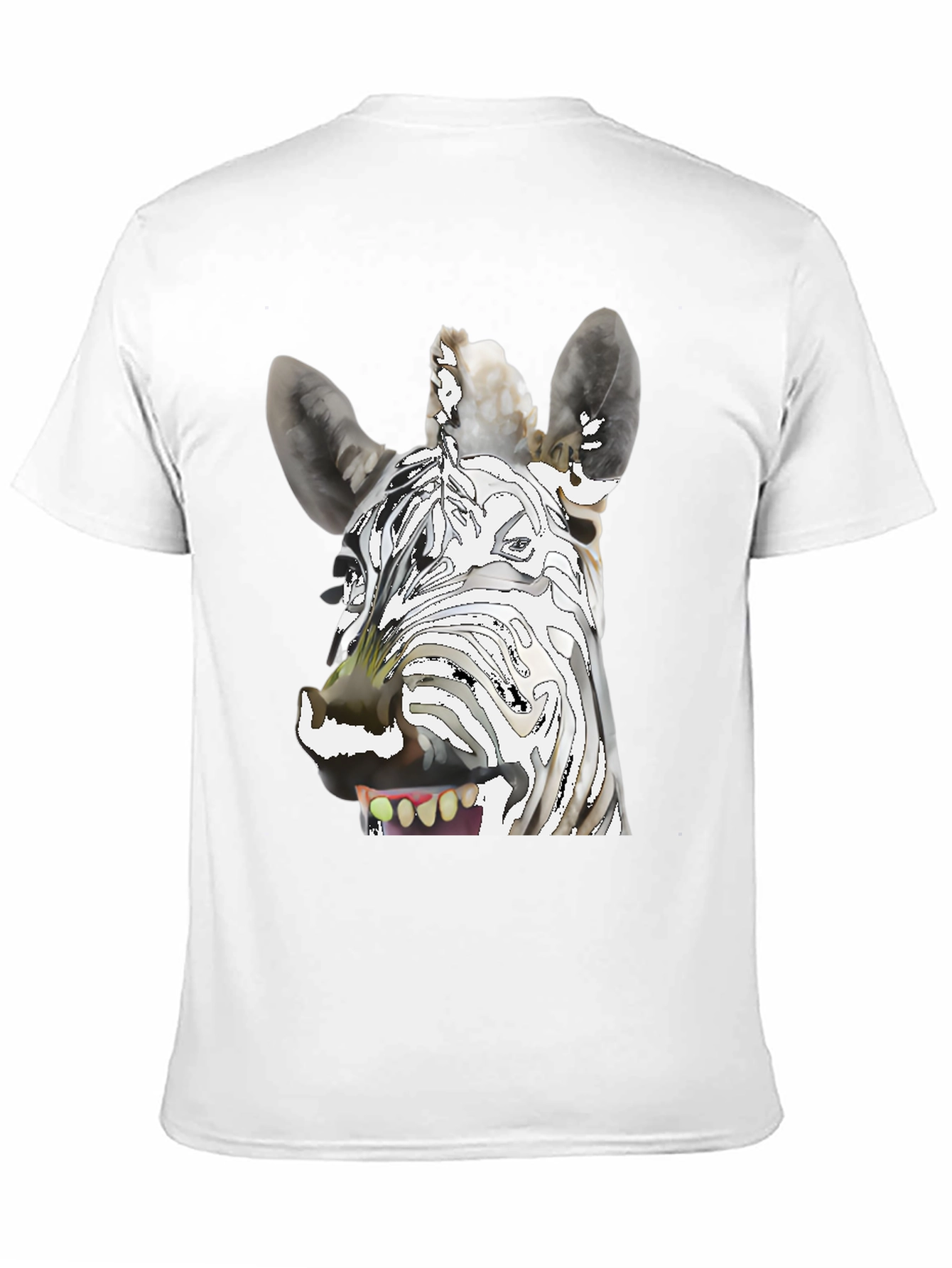 Black Zebra Graphic T-Shirt - Unique & Fun Design view 11
