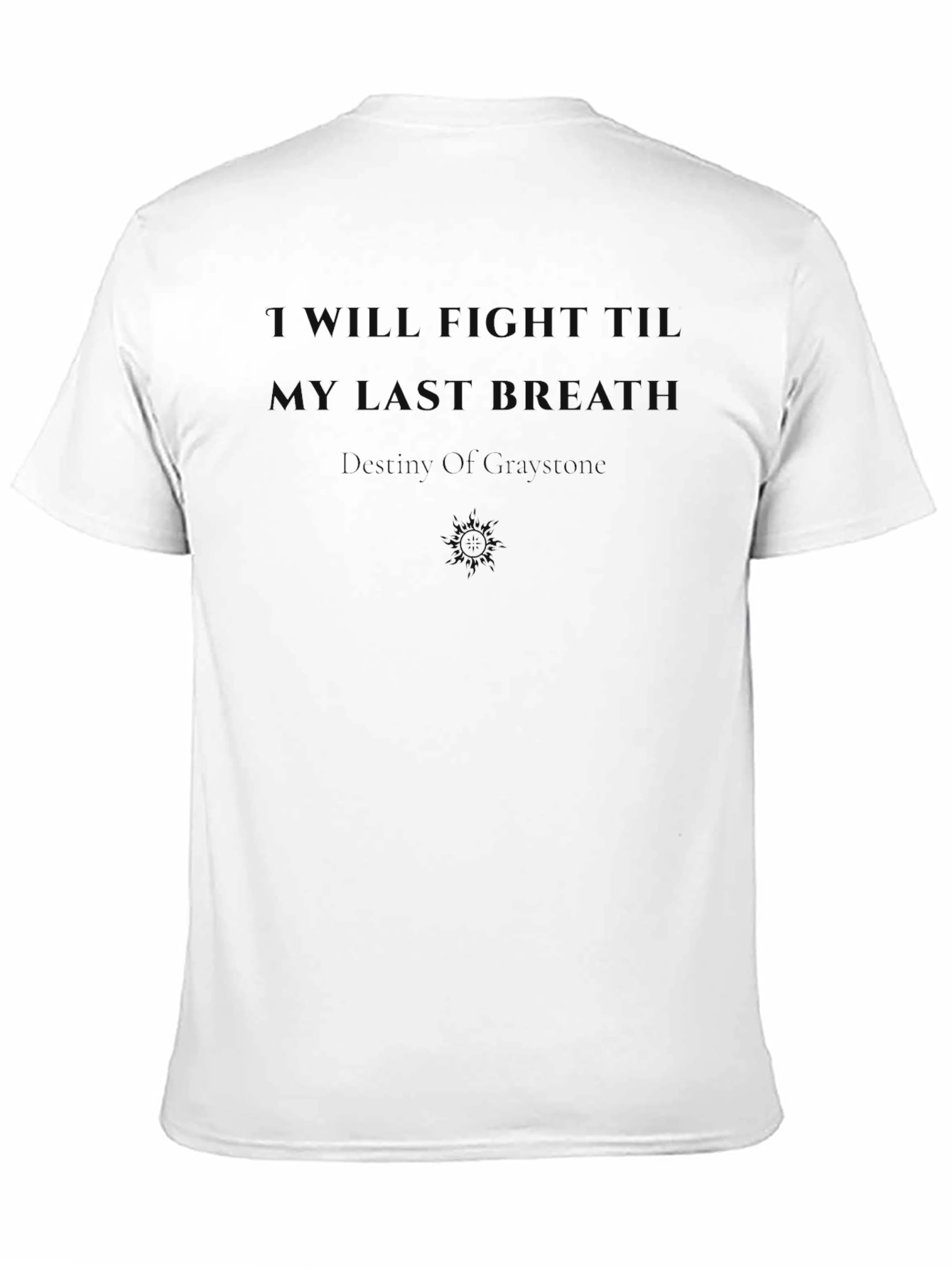 Black Inspirational Quote Black T-Shirt view 11