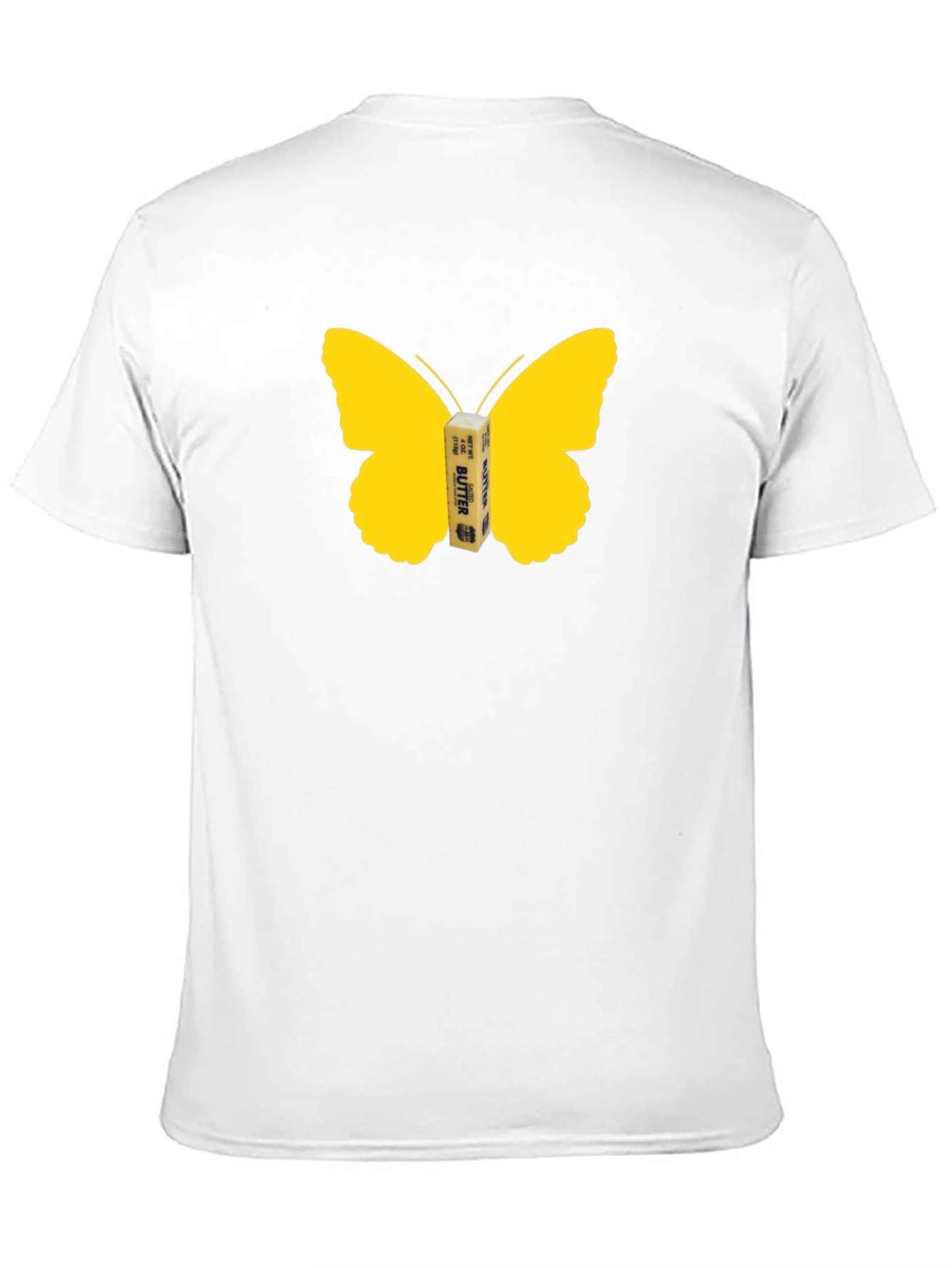 Black Butterfly Butter Graphic Tee - Funny Food Shirt view 11