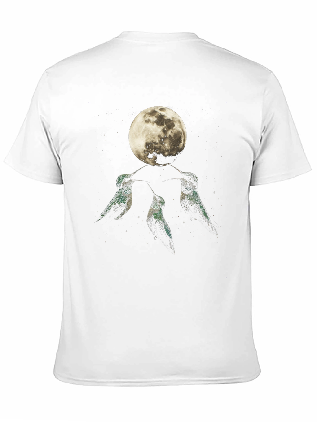 Black Hummingbird Moon Graphic Tee view 11