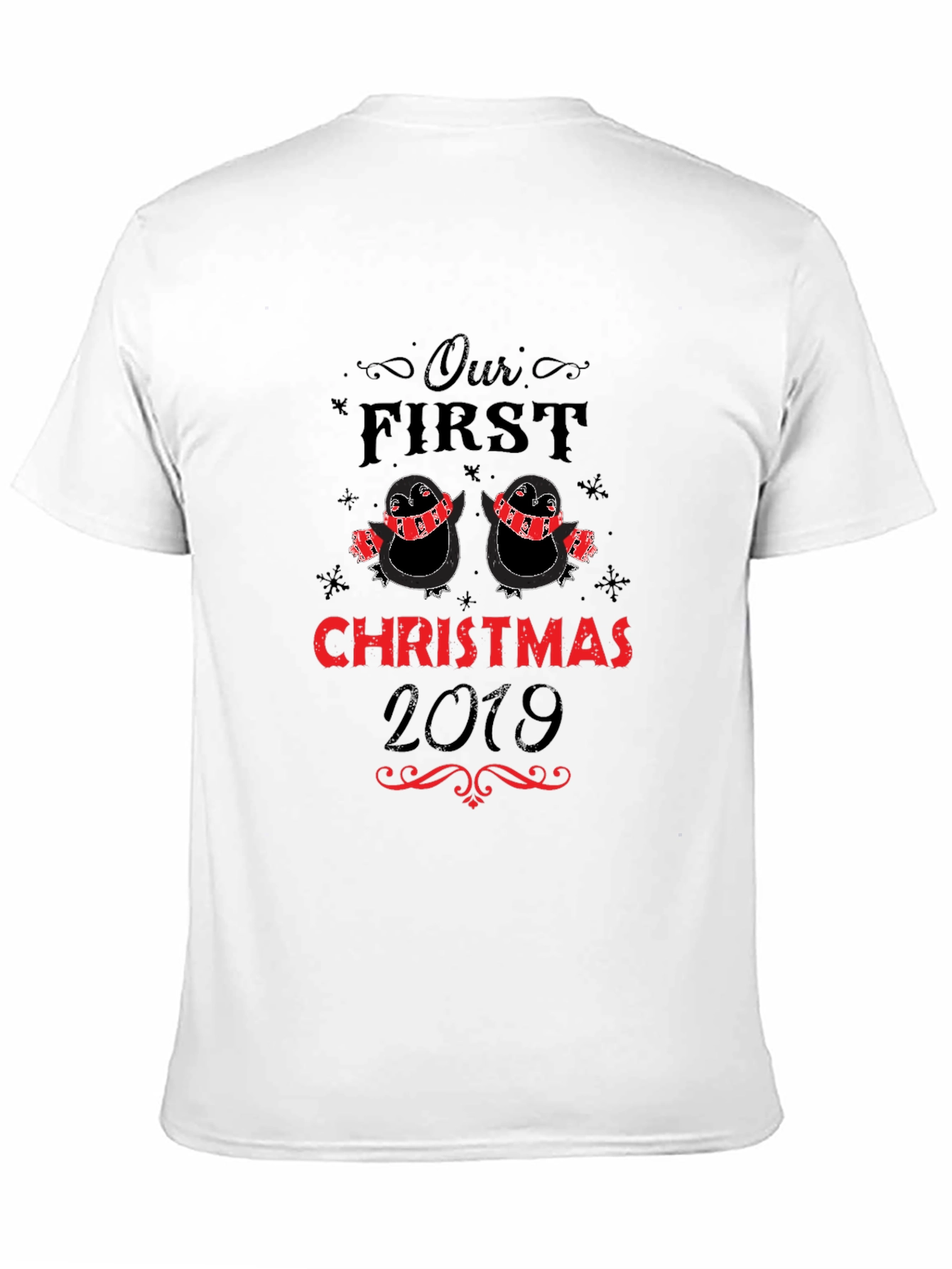 Our First Christmas 2019 Penguin Couple T-Shirt - 11