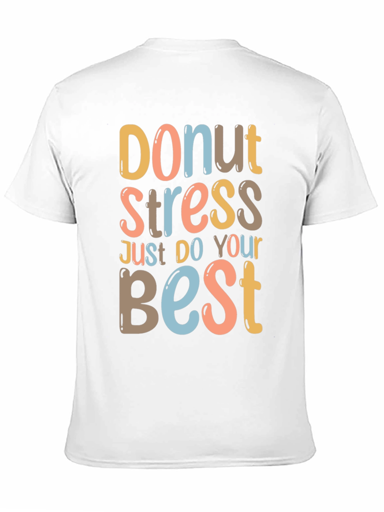 Black Donut Stress Graphic Tee - Relaxed Fit Comfort view 11