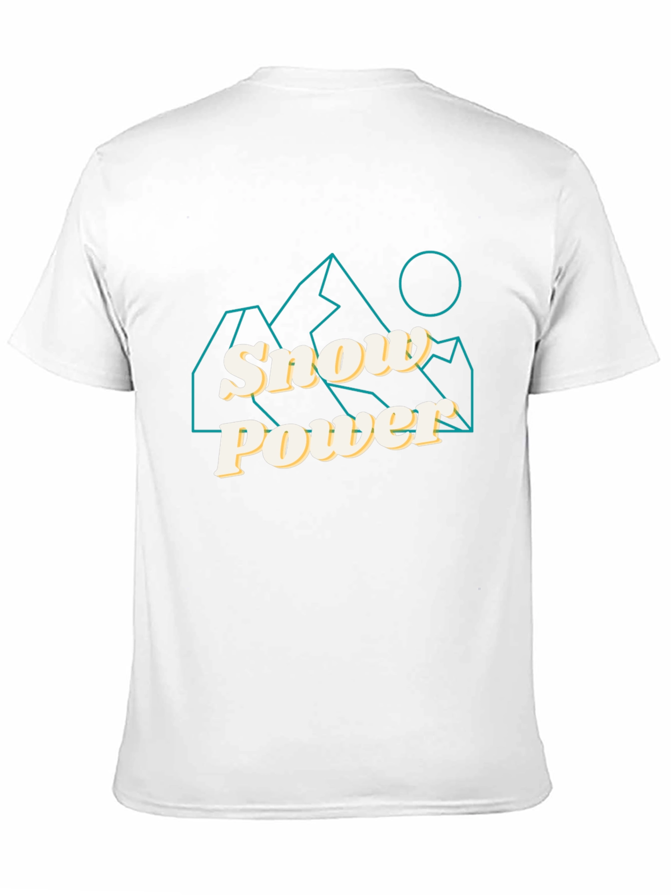 Black Snow Power Graphic Tee - Mountain Design view 11