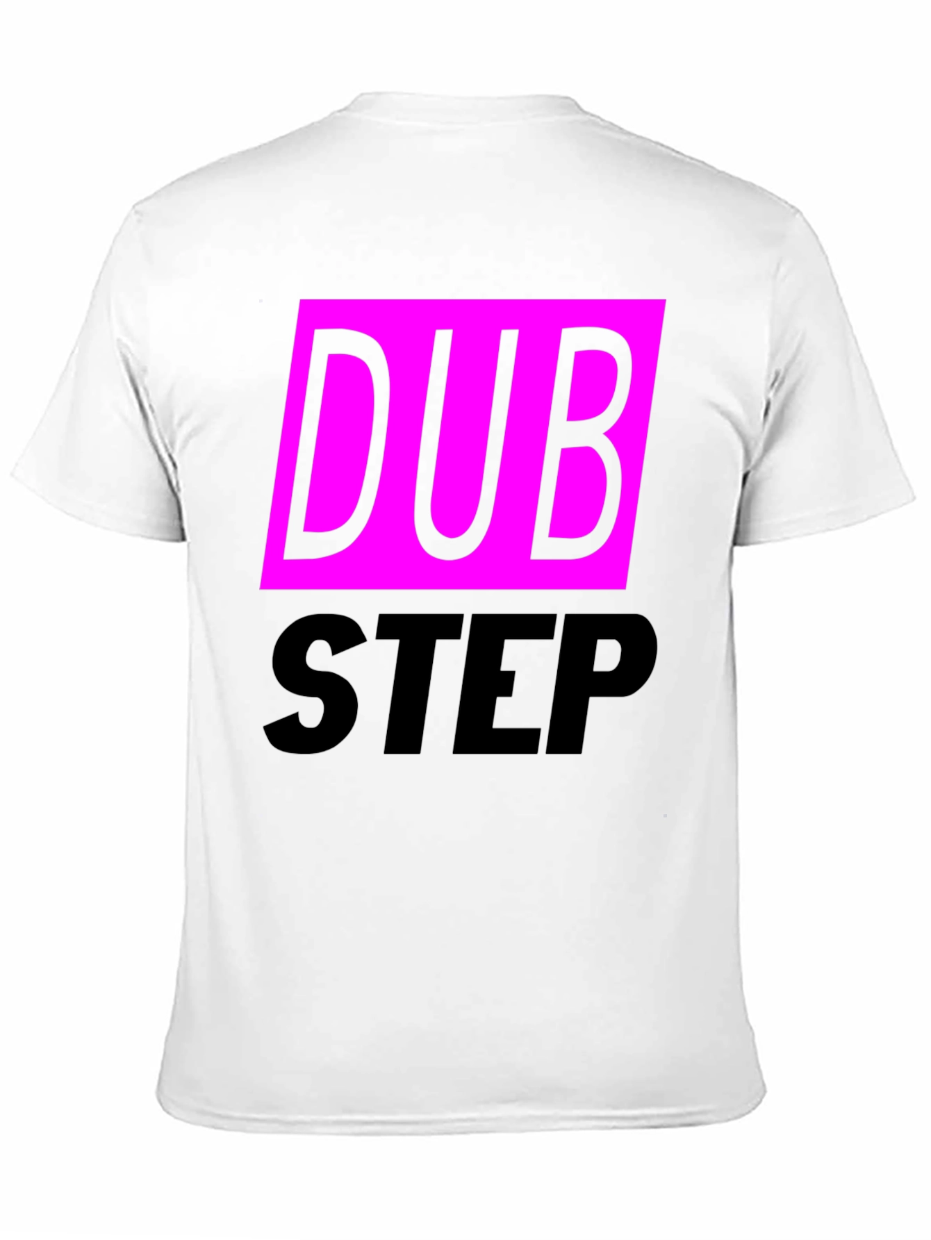 Black Dubstep Graphic Tee - Black Cotton Blend T-Shirt view 11