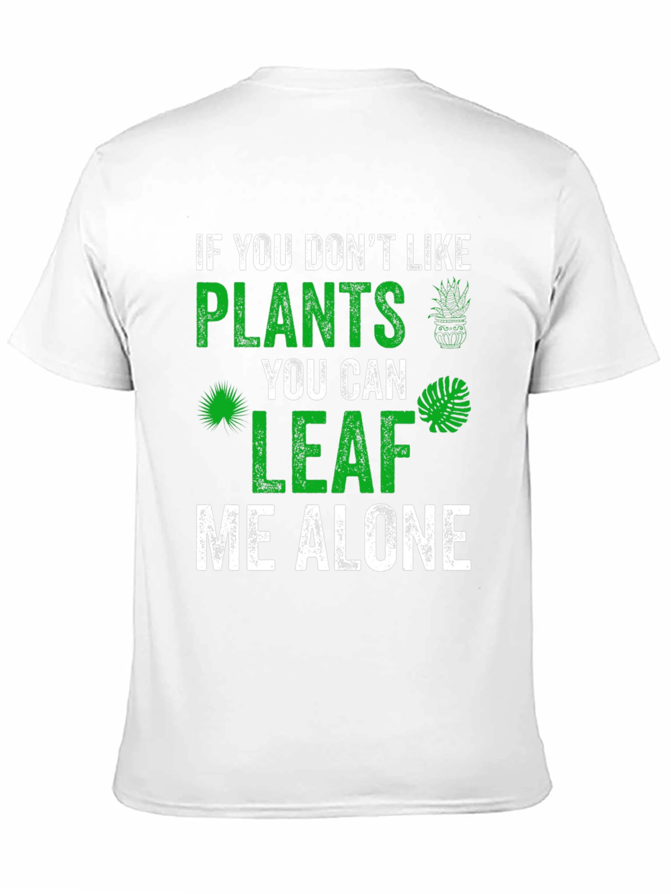 Black Plant Lover Graphic Tee - Leaf Me Alone view 11