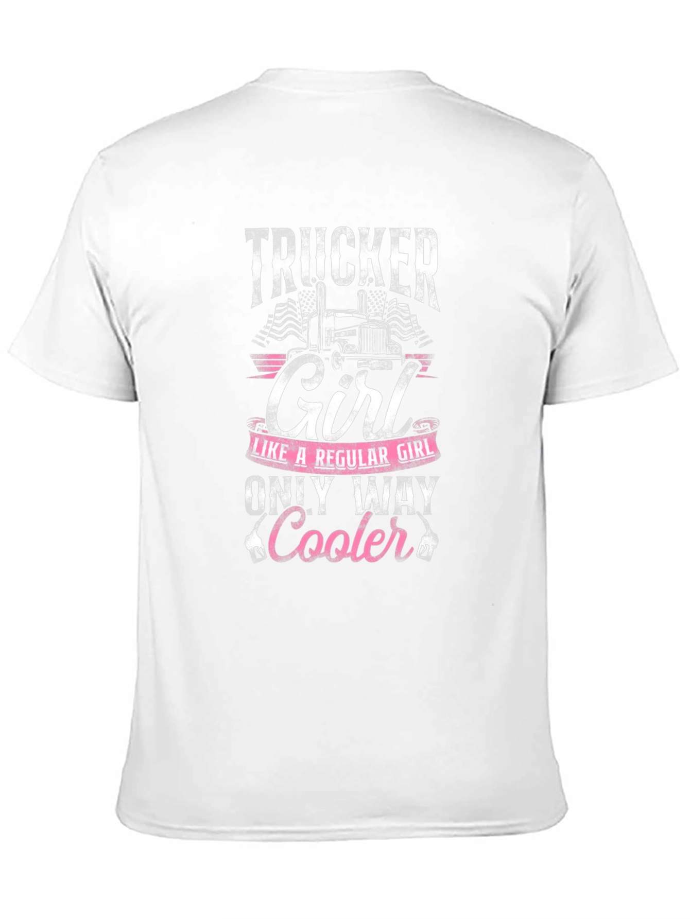 Black Trucker Girl T-Shirt - Only Way Cooler! view 11