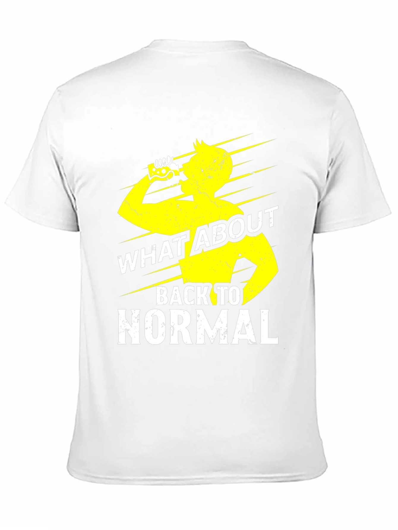 Black What About Back To Normal Graphic Tee view 11