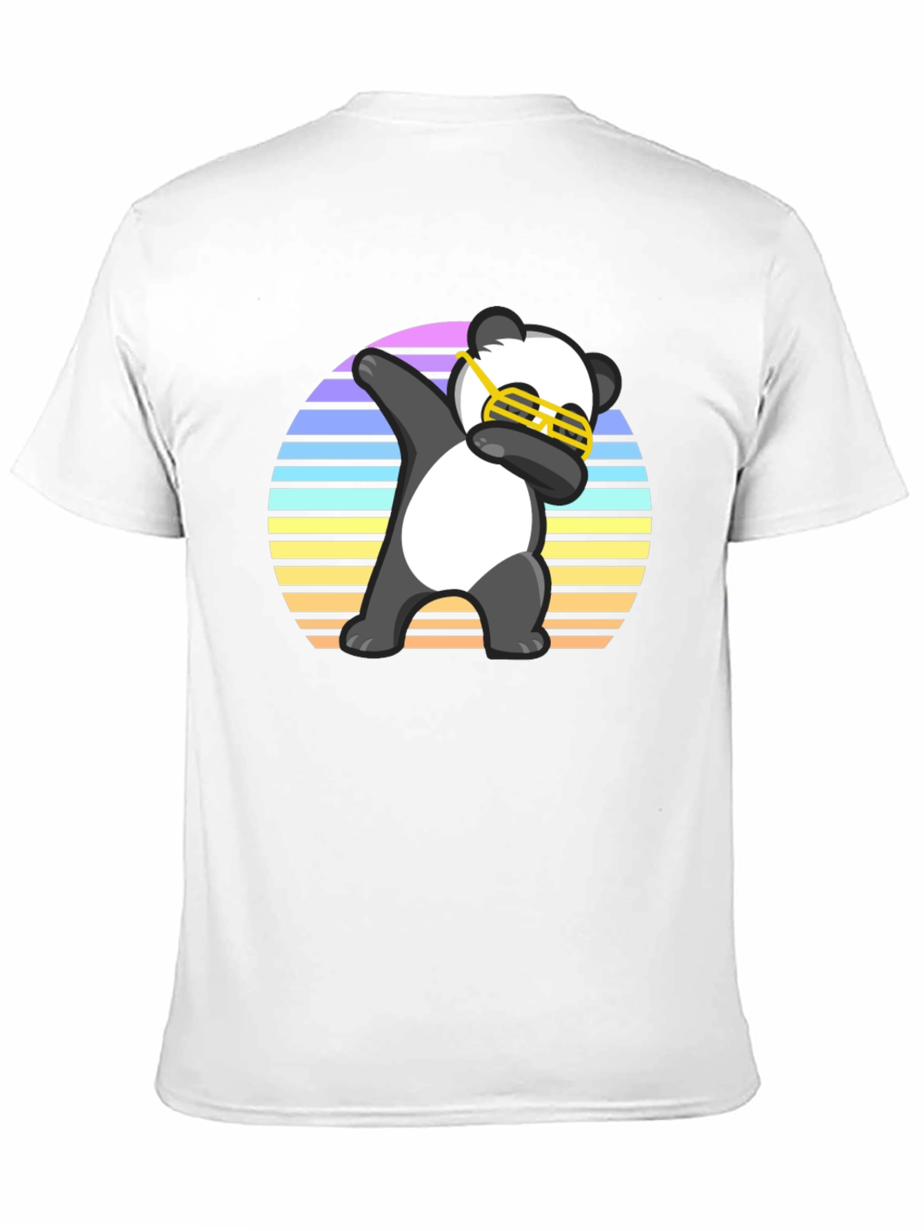 Black Dabbing Panda T-Shirt view 11