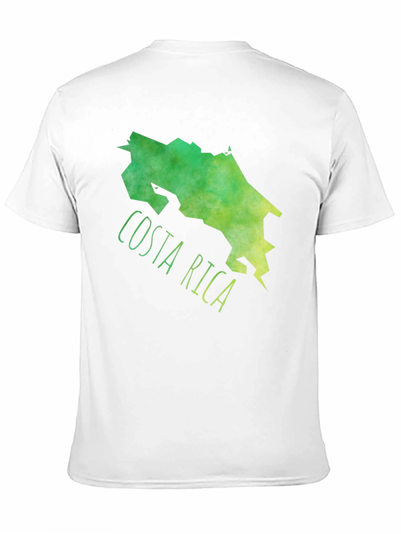 Black Costa Rica Map Graphic Tee - Black Cotton T-Shirt view 11