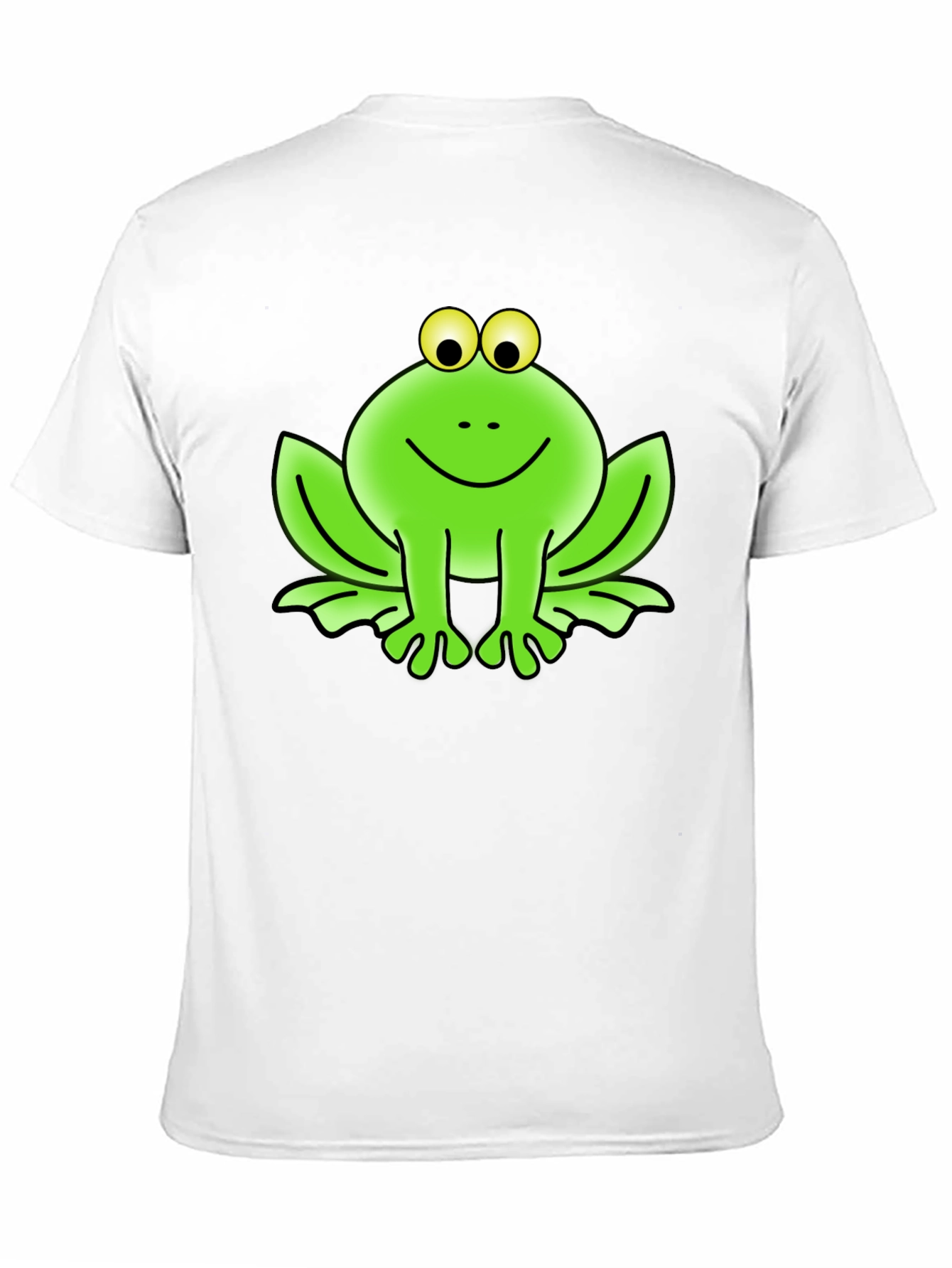 Black Funny Frog Graphic Tee - Black Cotton T-Shirt view 11