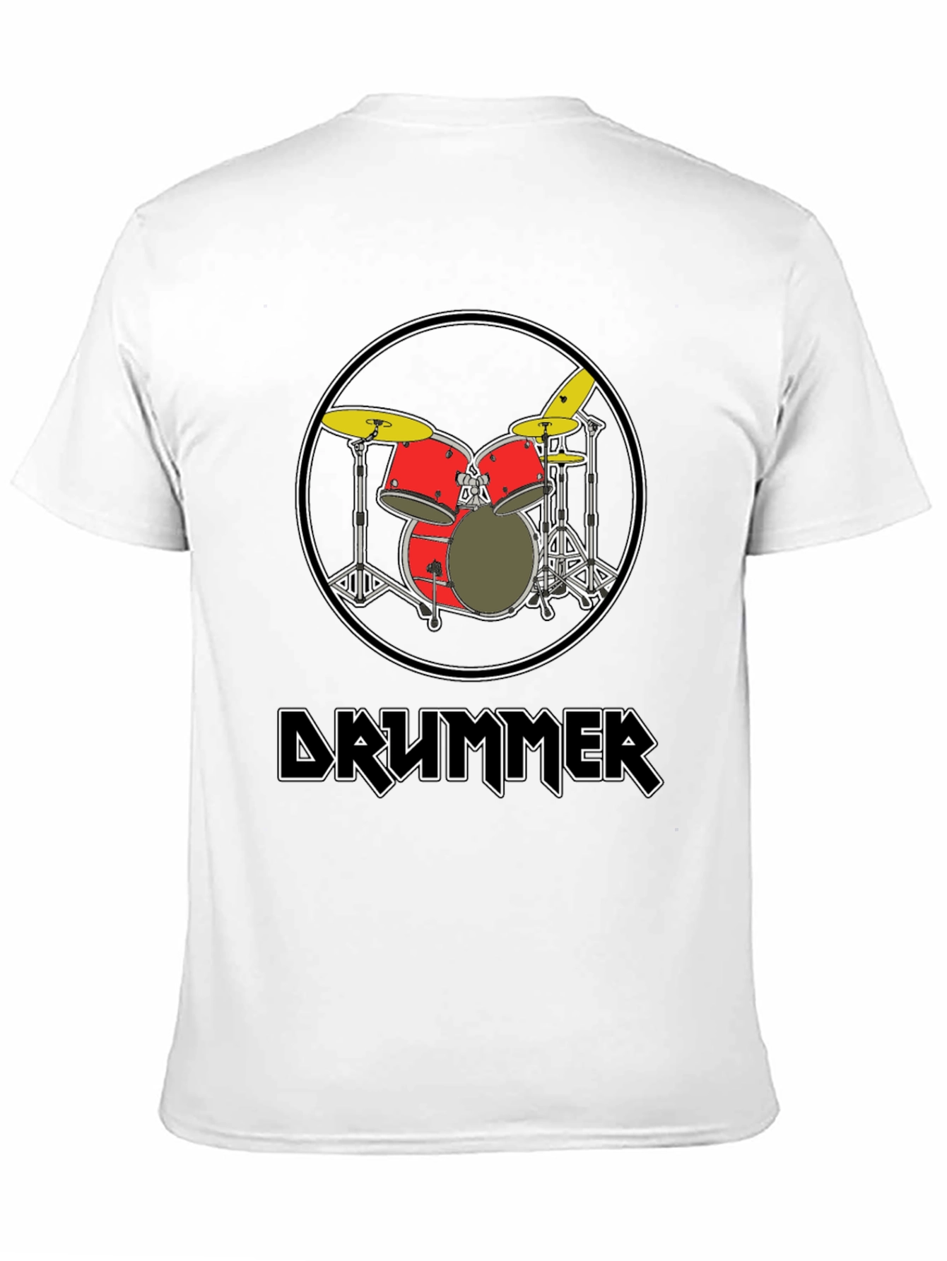 Black Drummer T-Shirt - Music Lover Tee view 11