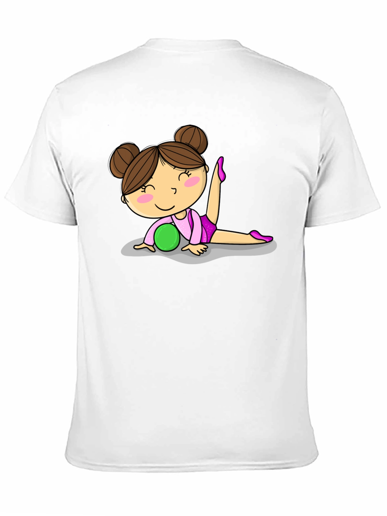 Gymnast Girl Graphic Tee - Black Cotton T-Shirt - 11