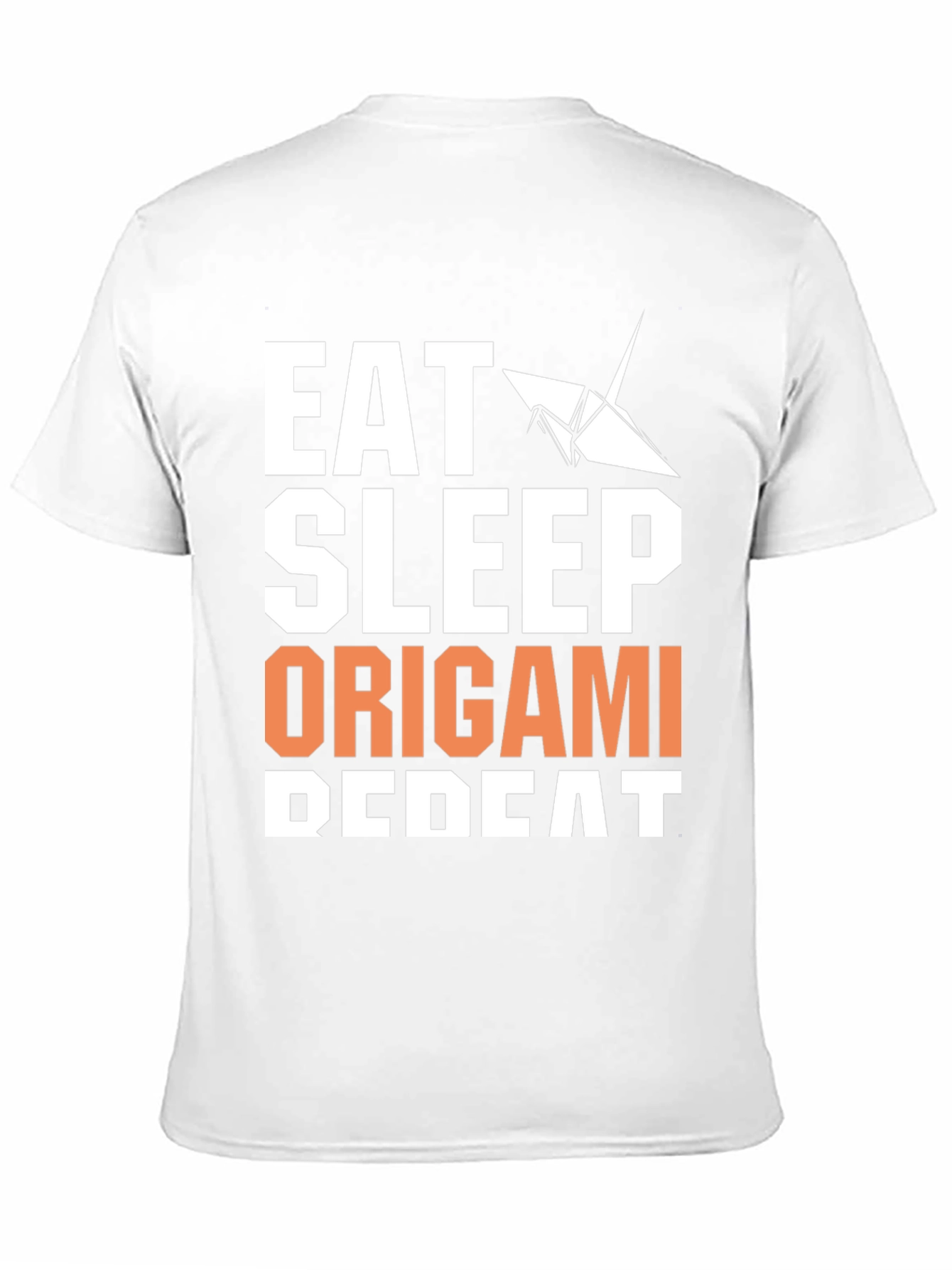Black Eat Sleep Origami Repeat Graphic Tee view 11
