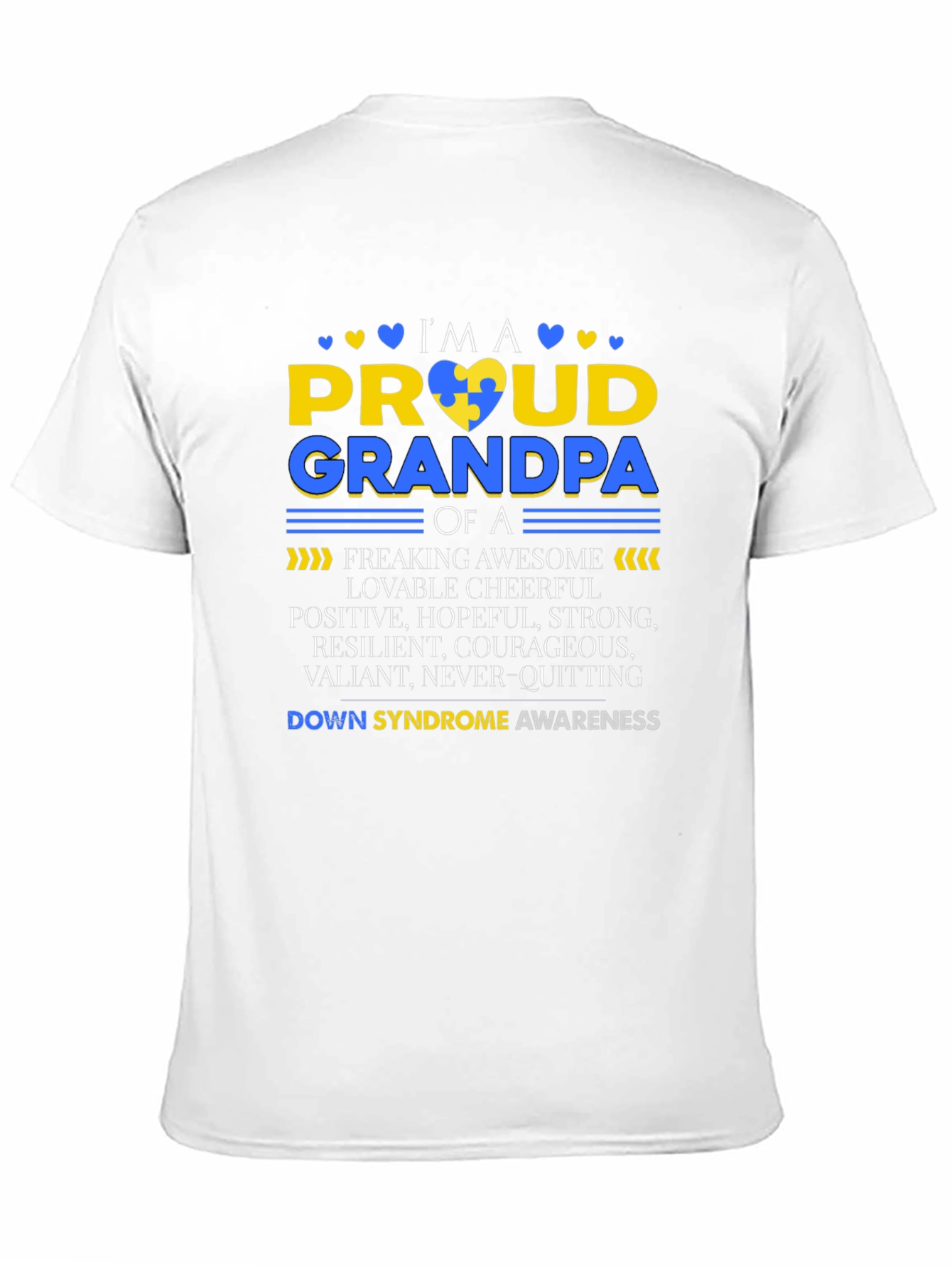 Proud Grandpa Down Syndrome Awareness T-Shirt - 11