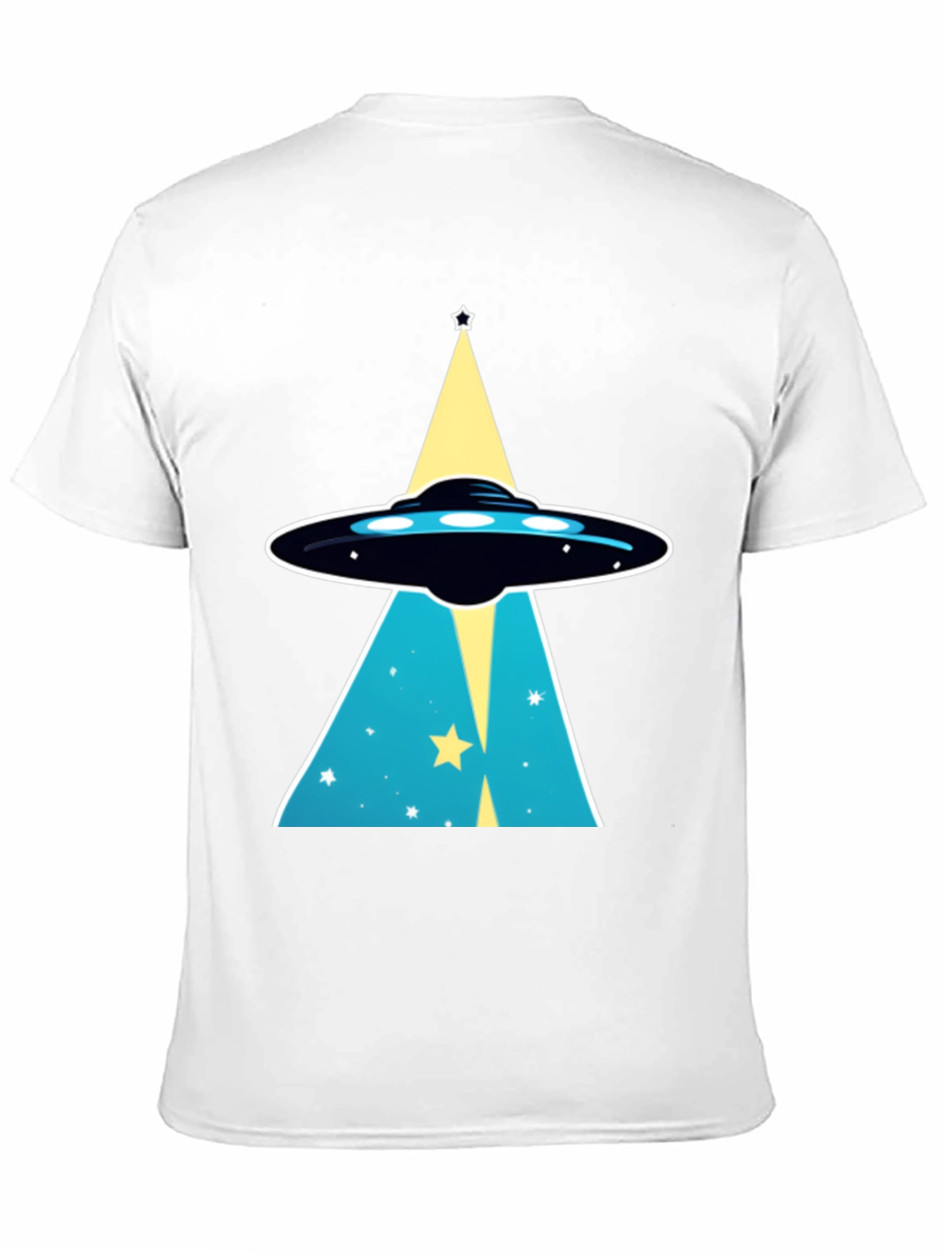 Black UFO Abduction Graphic T-Shirt view 11