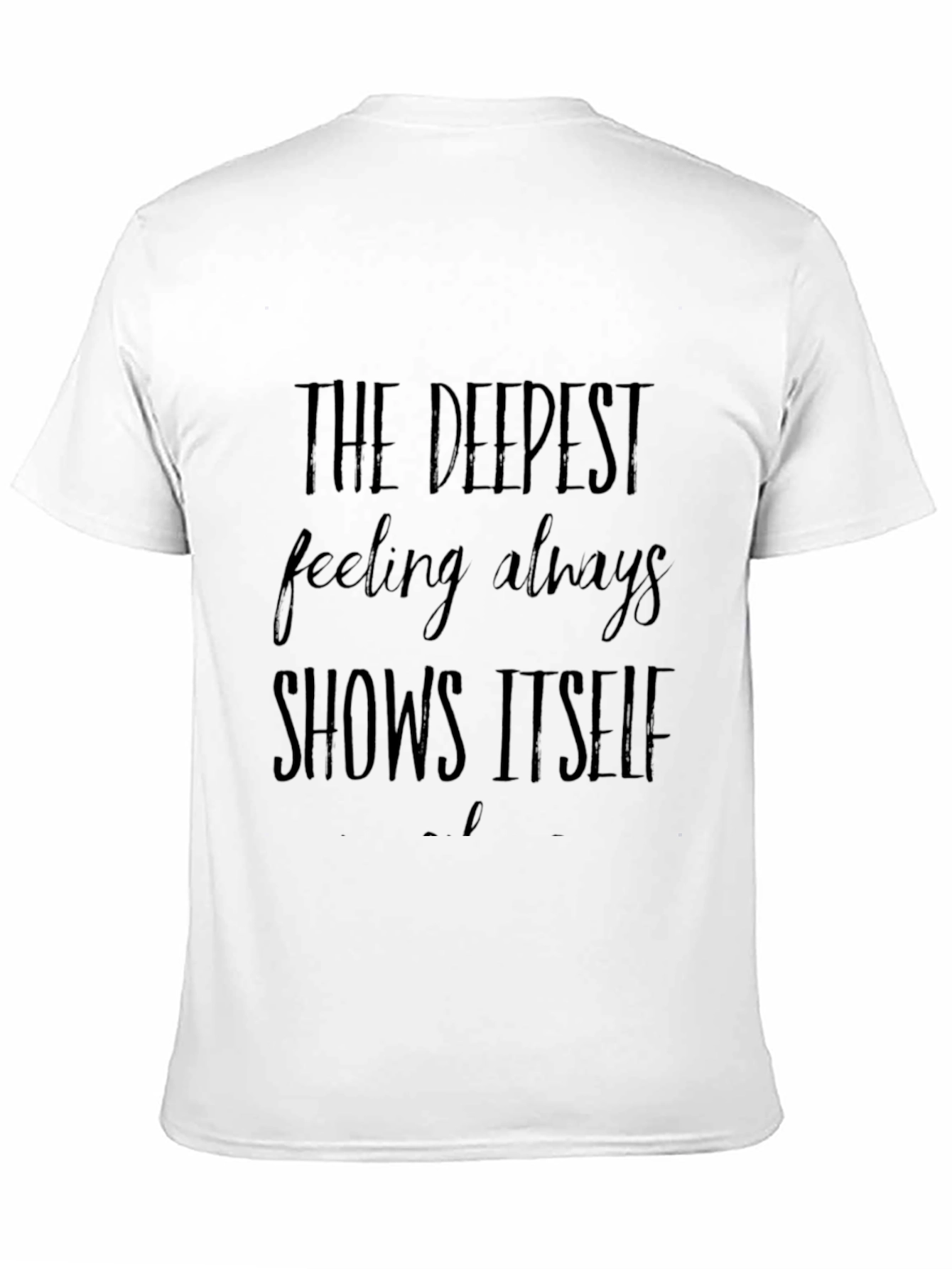 Black Deepest Feeling Black Graphic Tee view 11