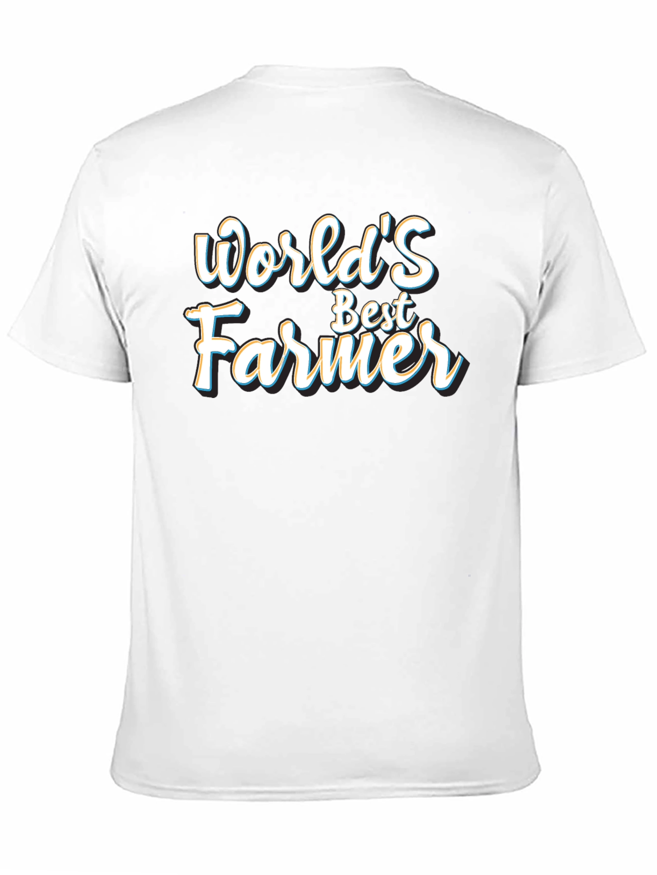 Black World's Best Farmer Black Graphic T-Shirt view 11
