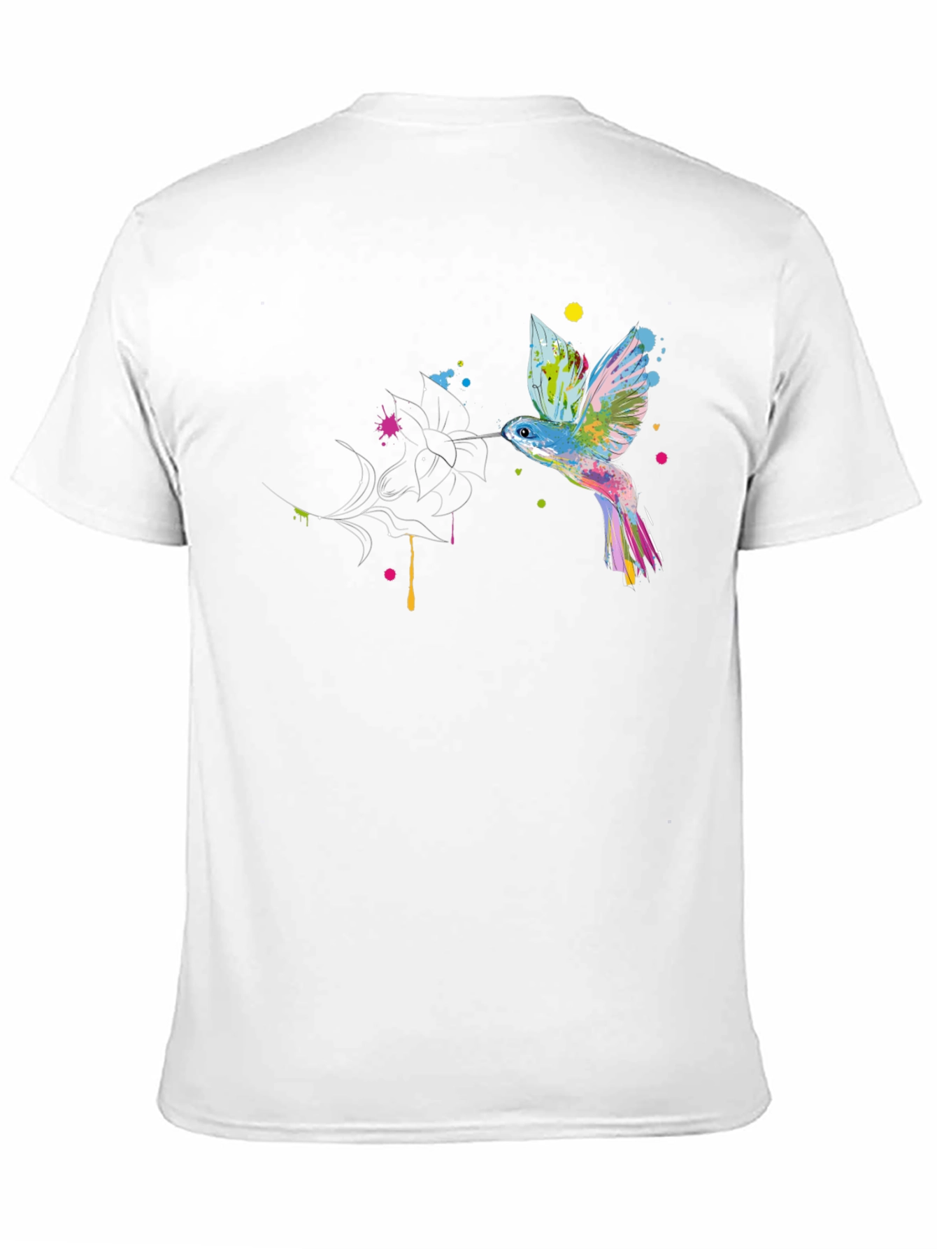 Black Hummingbird Graphic Black T-Shirt view 11