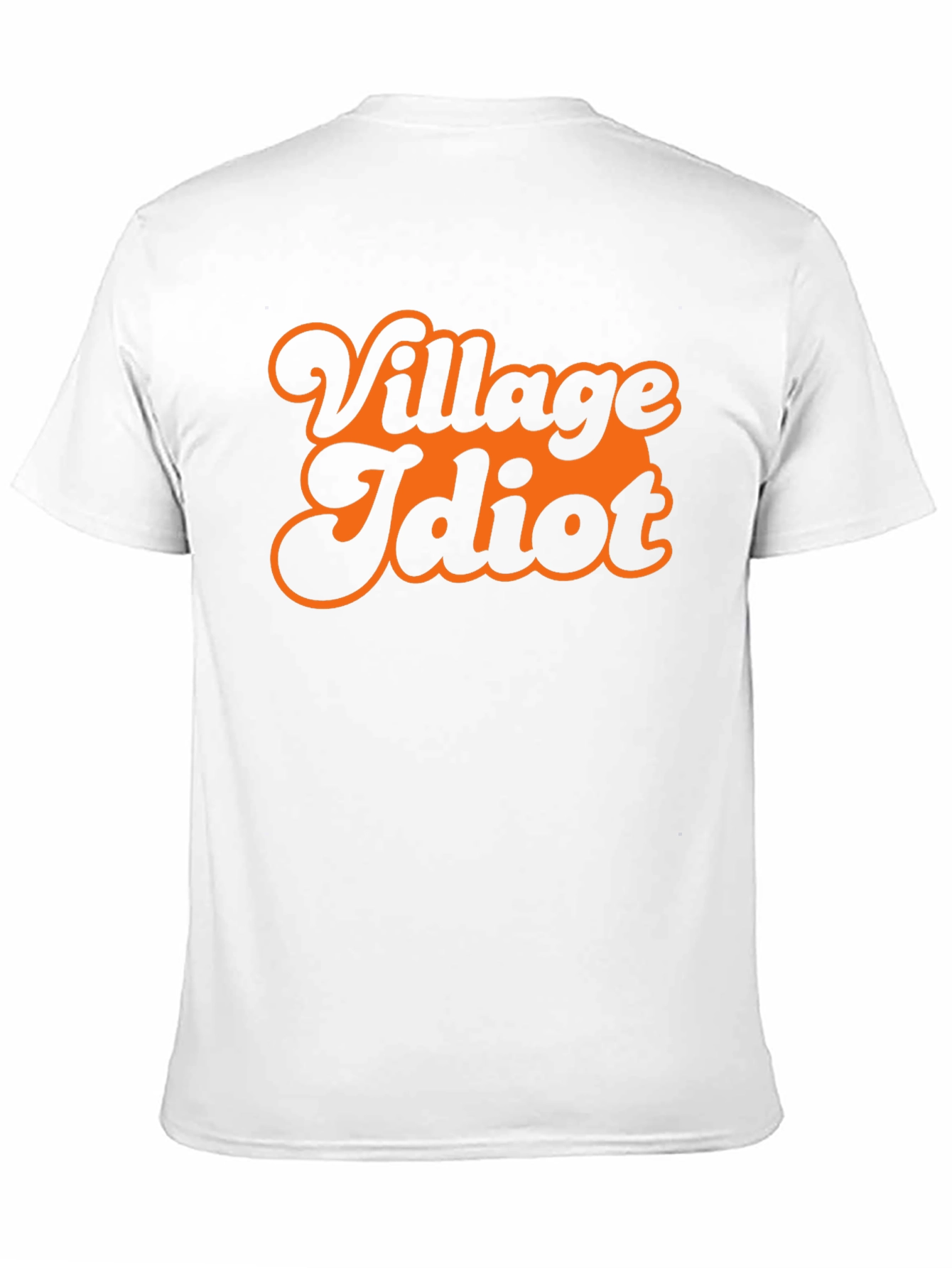 Black Village Idiot Graphic Tee - Retro Style Black T-Shirt view 11