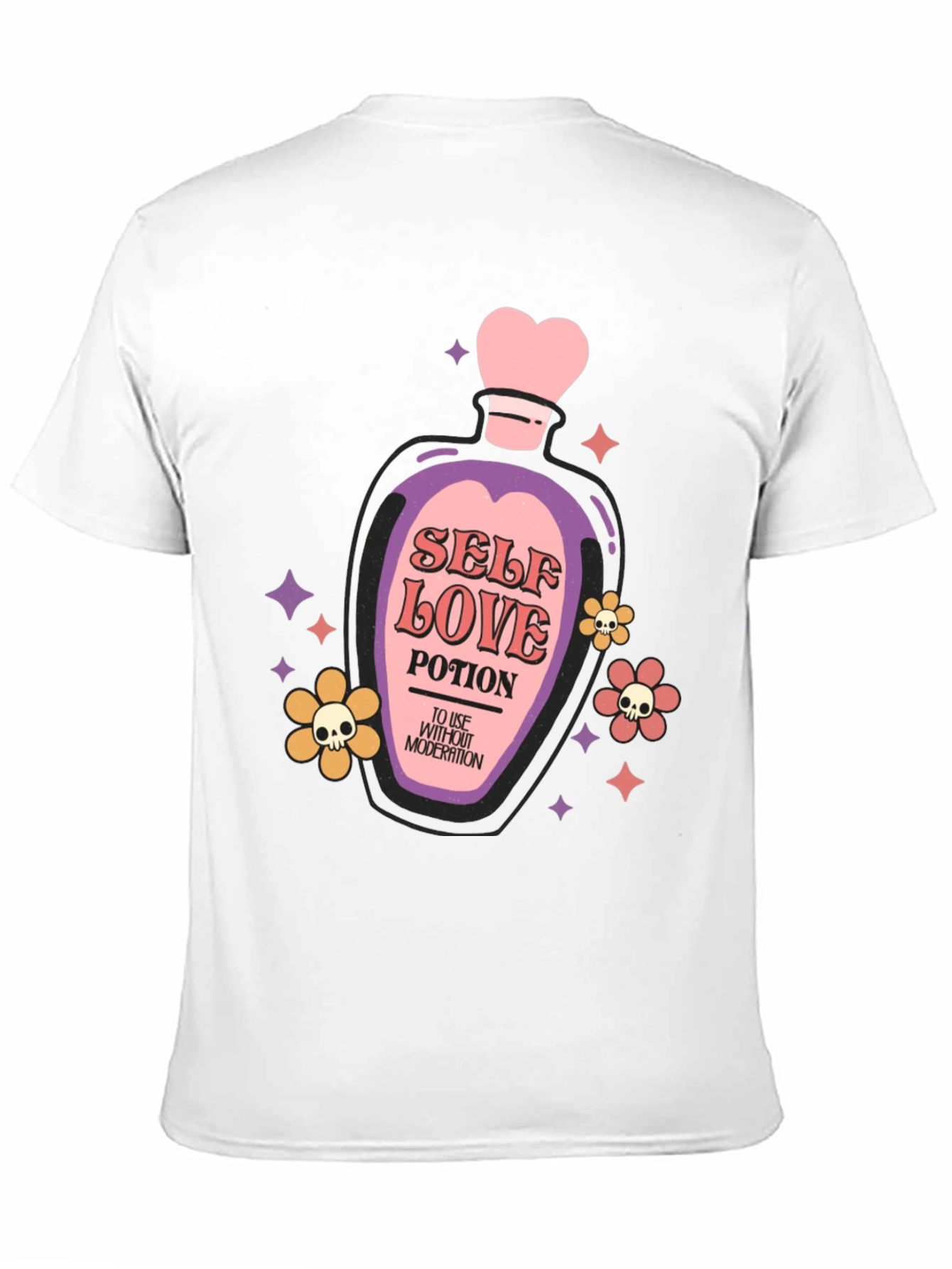 Black Self Love Potion Graphic T-Shirt view 11