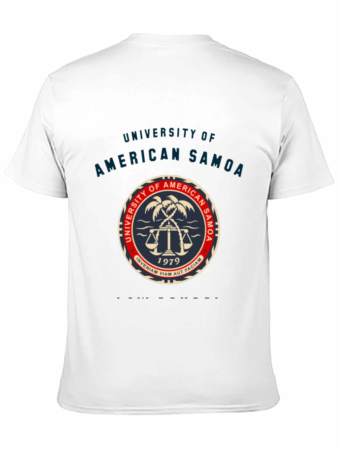 Black University of American Samoa Novelty T-Shirt view 11