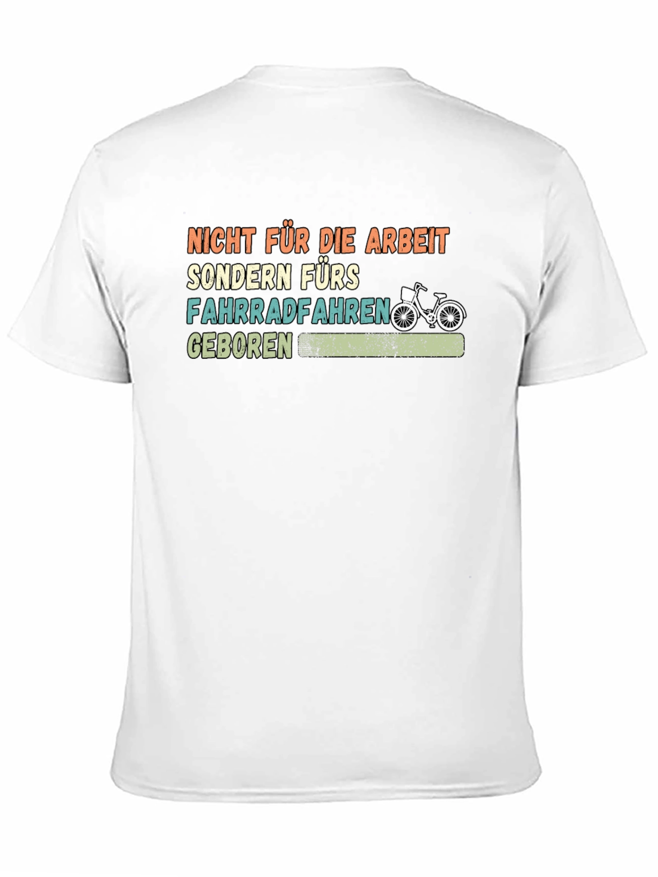 Black Born to Bike T-Shirt - Funny Cycling Tee view 11