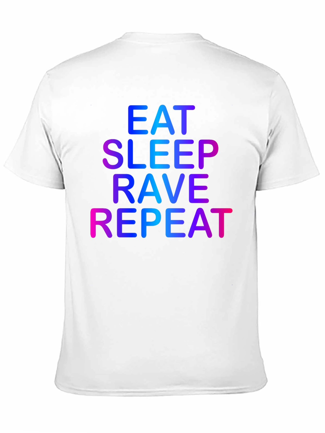 Black Eat Sleep Rave Repeat Graphic Tee - Black view 11