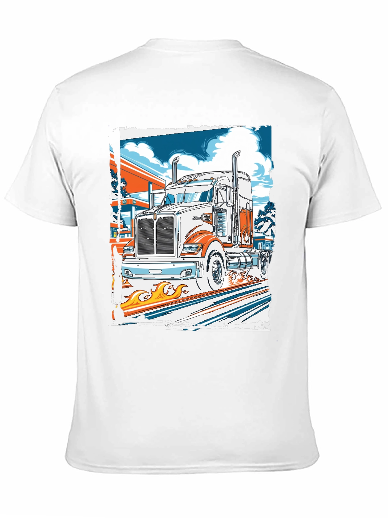 Black Truck Graphic Print Tee view 11