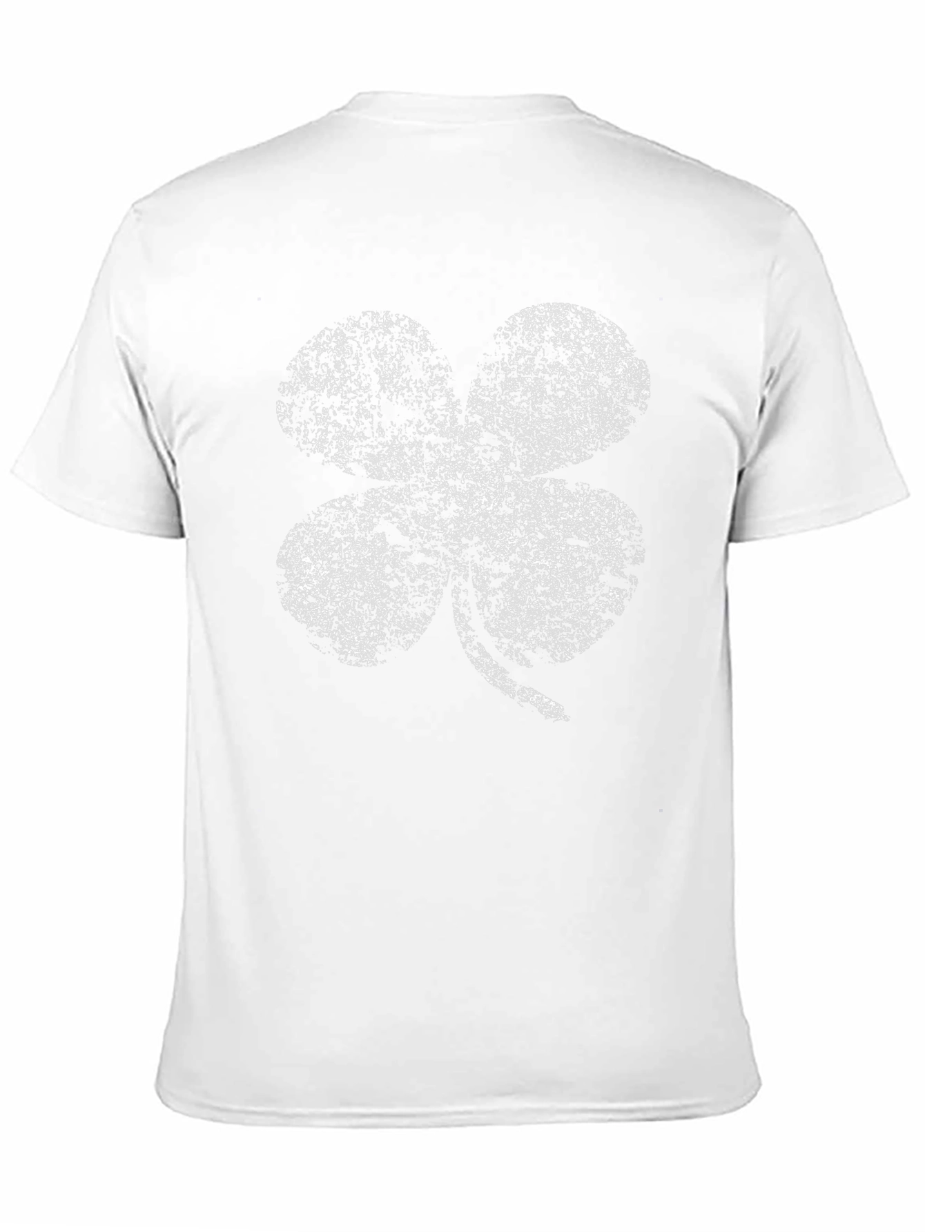 Black Lucky Four Leaf Clover Graphic Tee - Black view 11