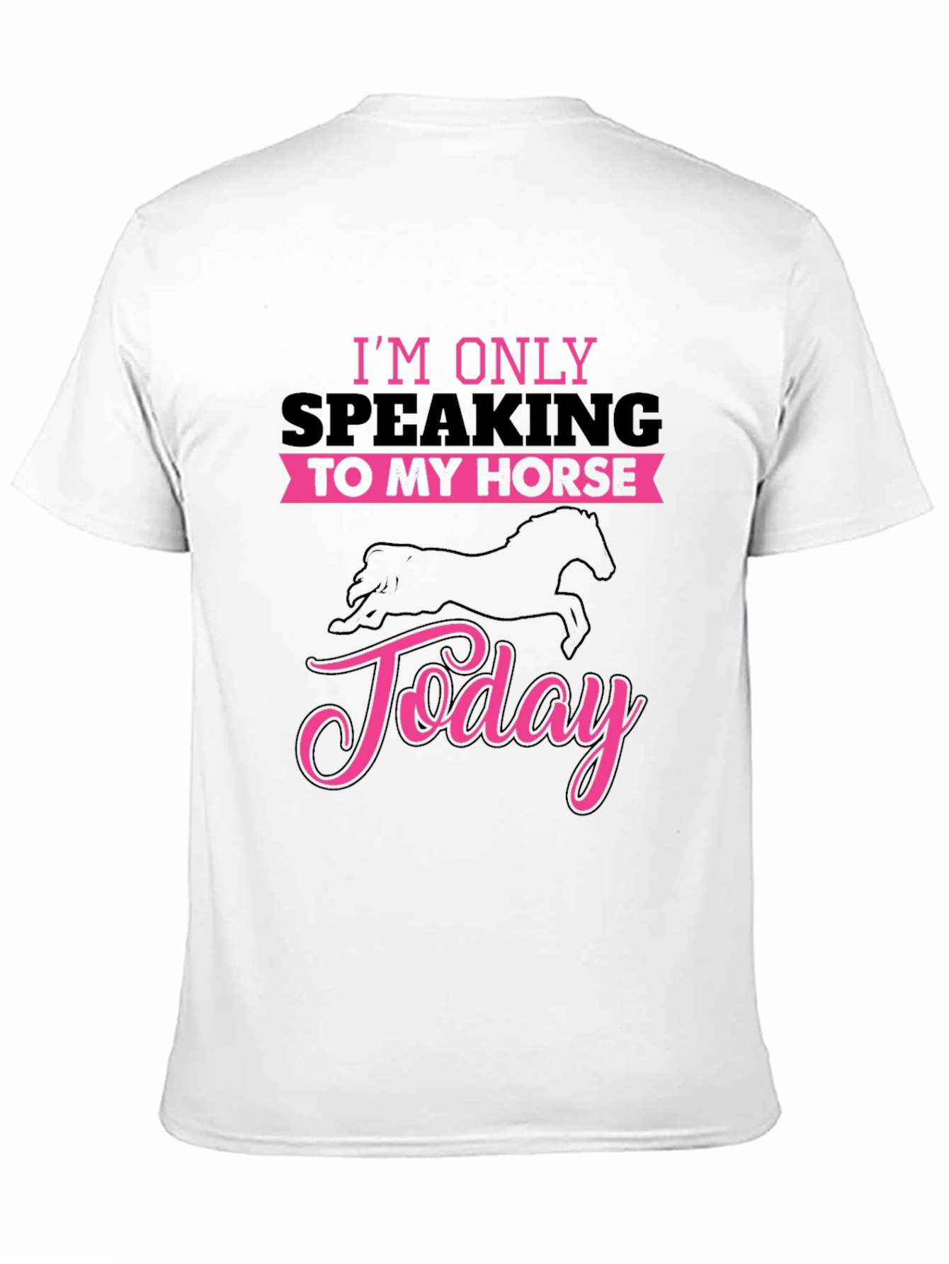 Black Horse Lover T-Shirt: "Speaking to My Horse" view 11