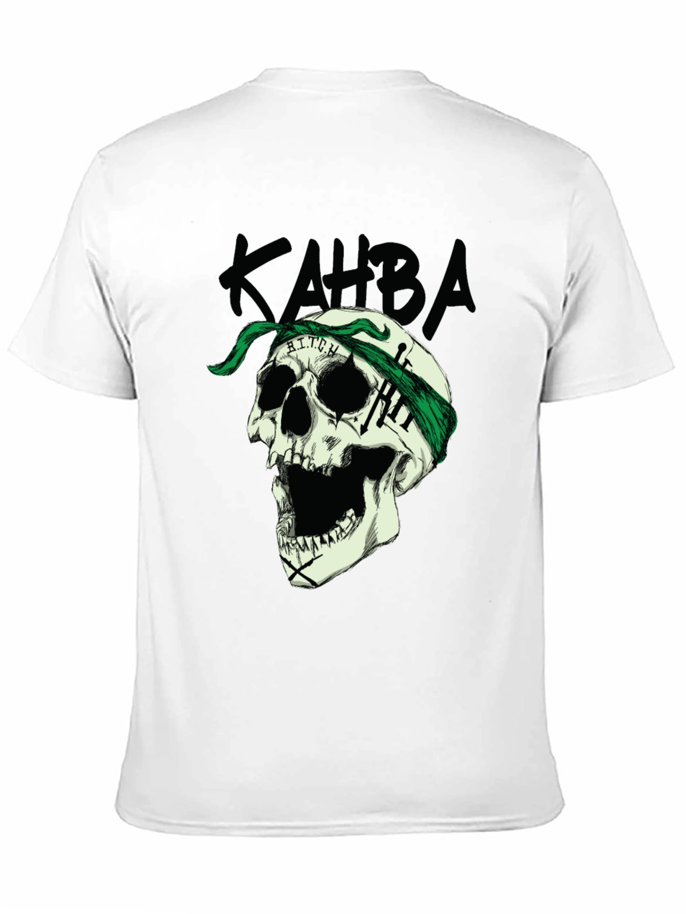 Black Skull Graphic Print Tee - Edgy Style view 11