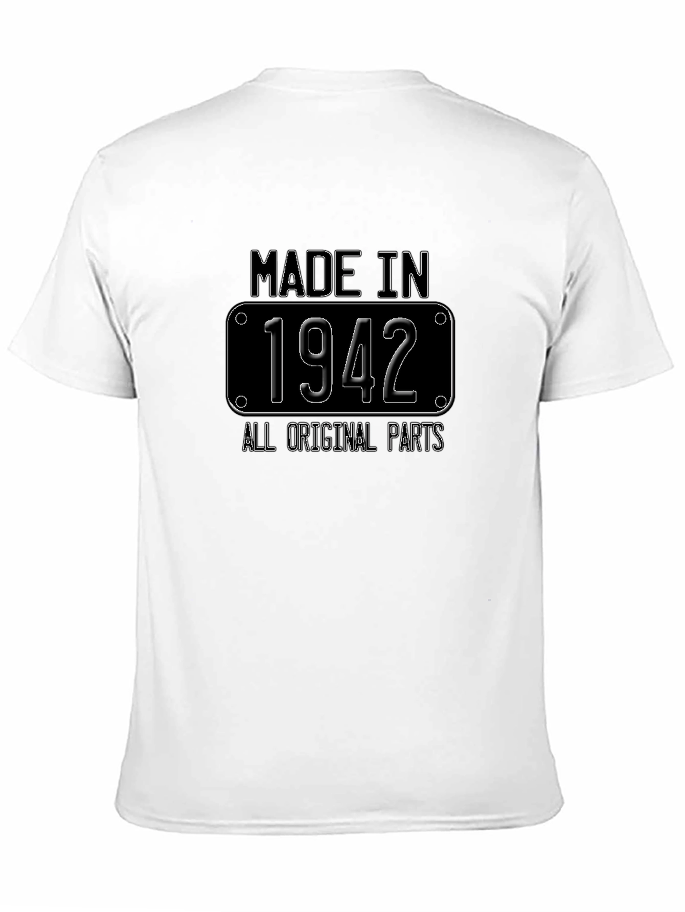 Black Made in 1942 All Original Parts T-Shirt view 11