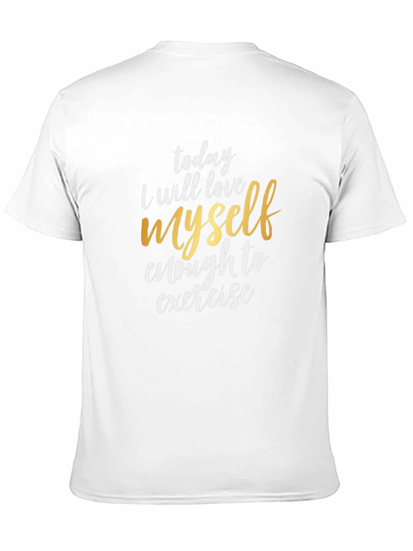Black Love Yourself Exercise T-Shirt - Motivational Tee view 11