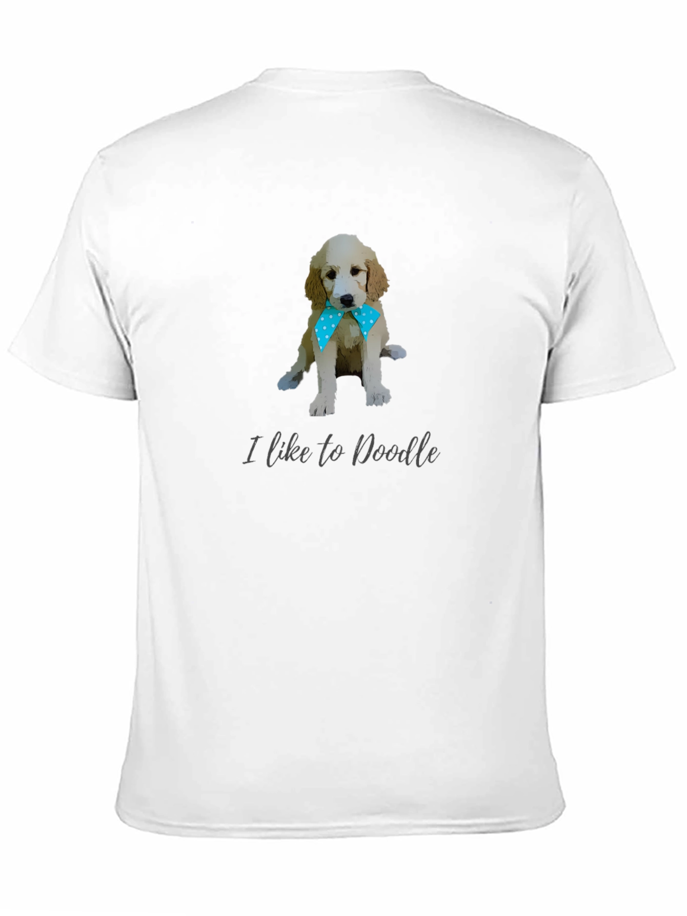 Black I Like to Doodle Dog T-Shirt view 11